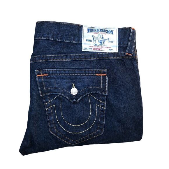 True Religion Jeans Size 44 SKINNY Blue - Picture 1 of 7